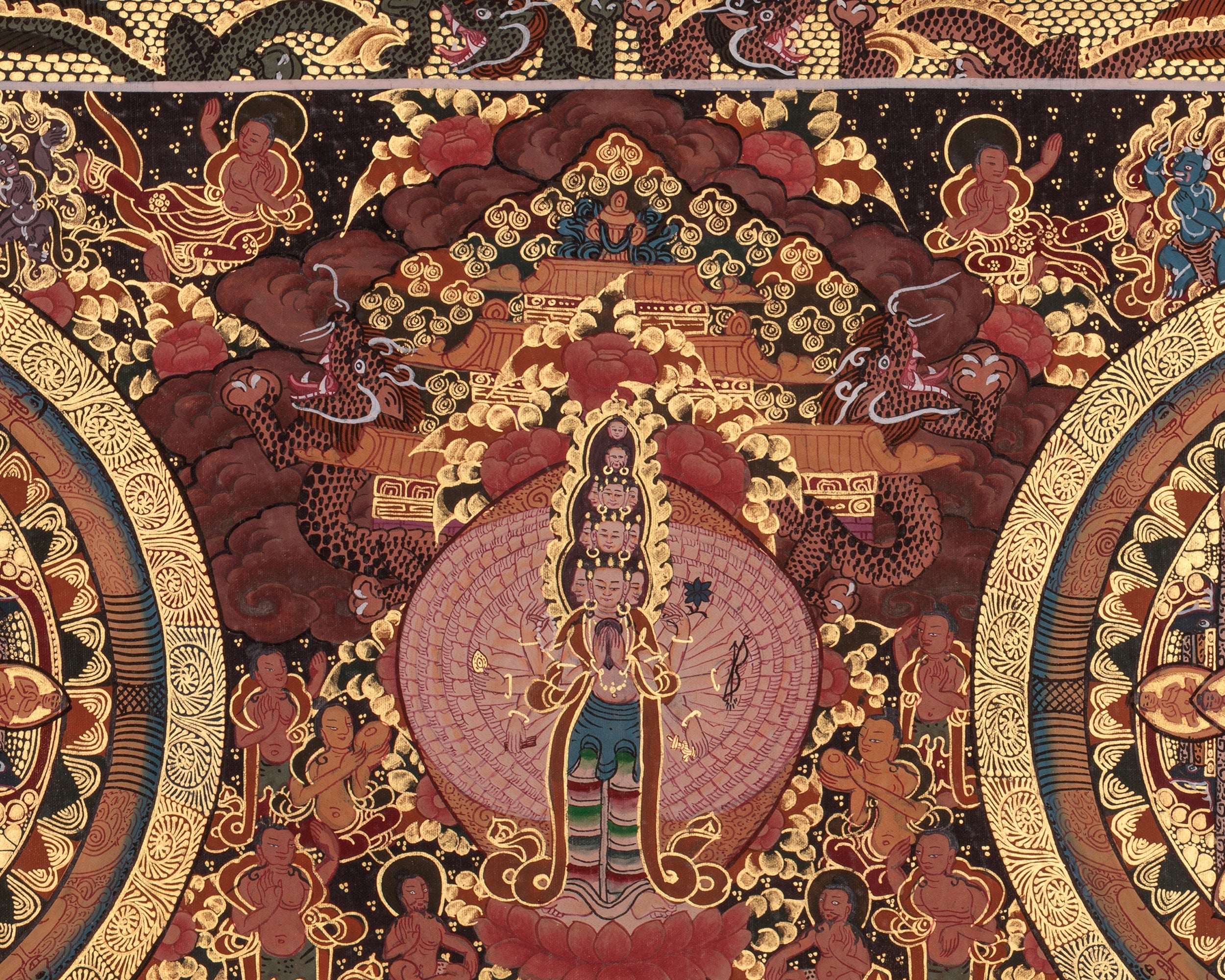 Buddha Mandala Himalayan Art | Sacred Thangka | Home Decor