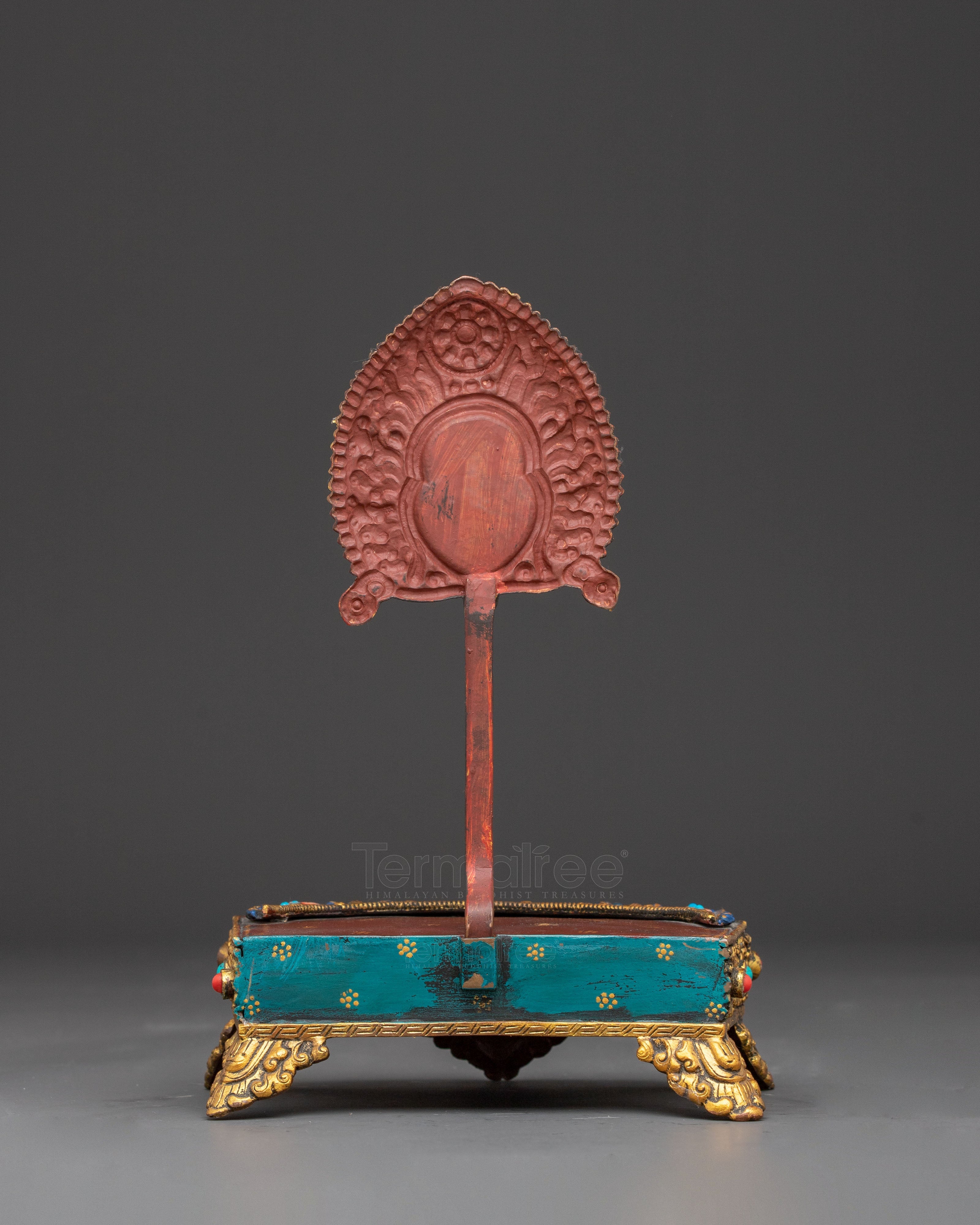 Himalayan Buddhist Throne | Sacred Seat for Deity Statues and Altar