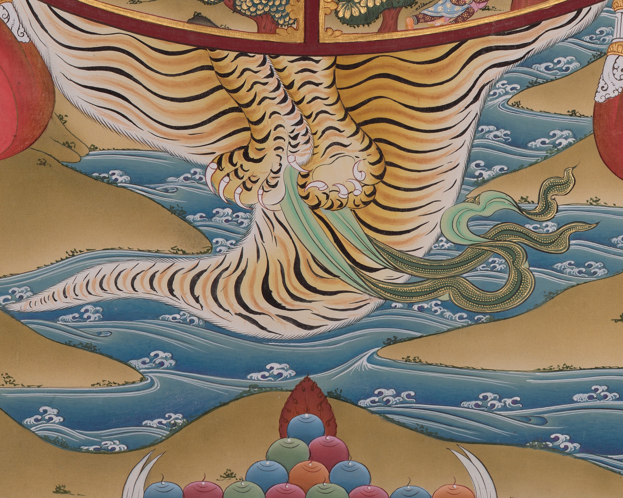 Samsara Wheel of Life Thangka | Tibetan Buddhist Painting of Karma and Rebirth