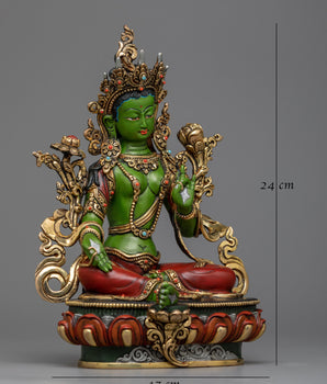 green-tara-colored-Sculpture
