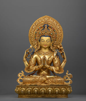 Tibetan Avalokiteshvara Chenrezig Statue