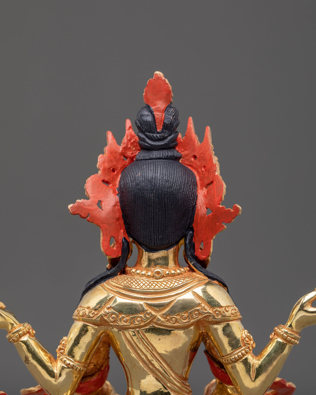 Handmade Prajnaparamita Statue | 24K Gold Gilded Wisdom Sculpture