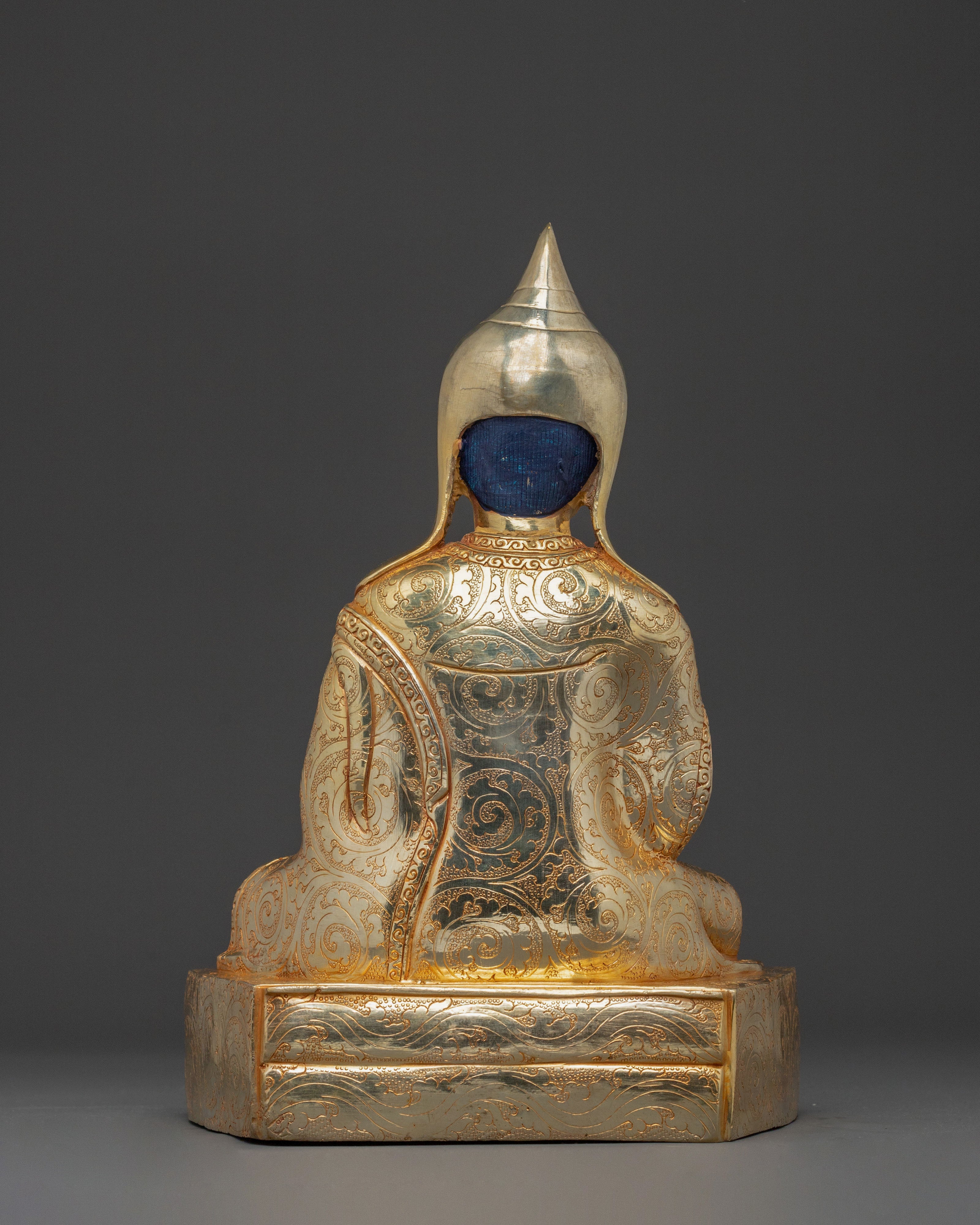 Trisong Detsen Santaraksita Statue Set | Buddhist Art Statue Set