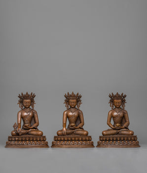 three-crown buddha-set