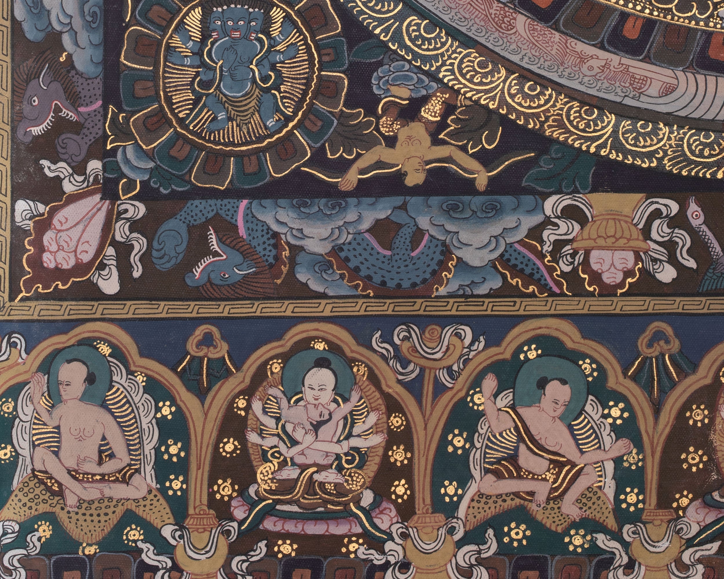 Traditional Vairocana Buddha Mandala | Thangka For Meditation Practice