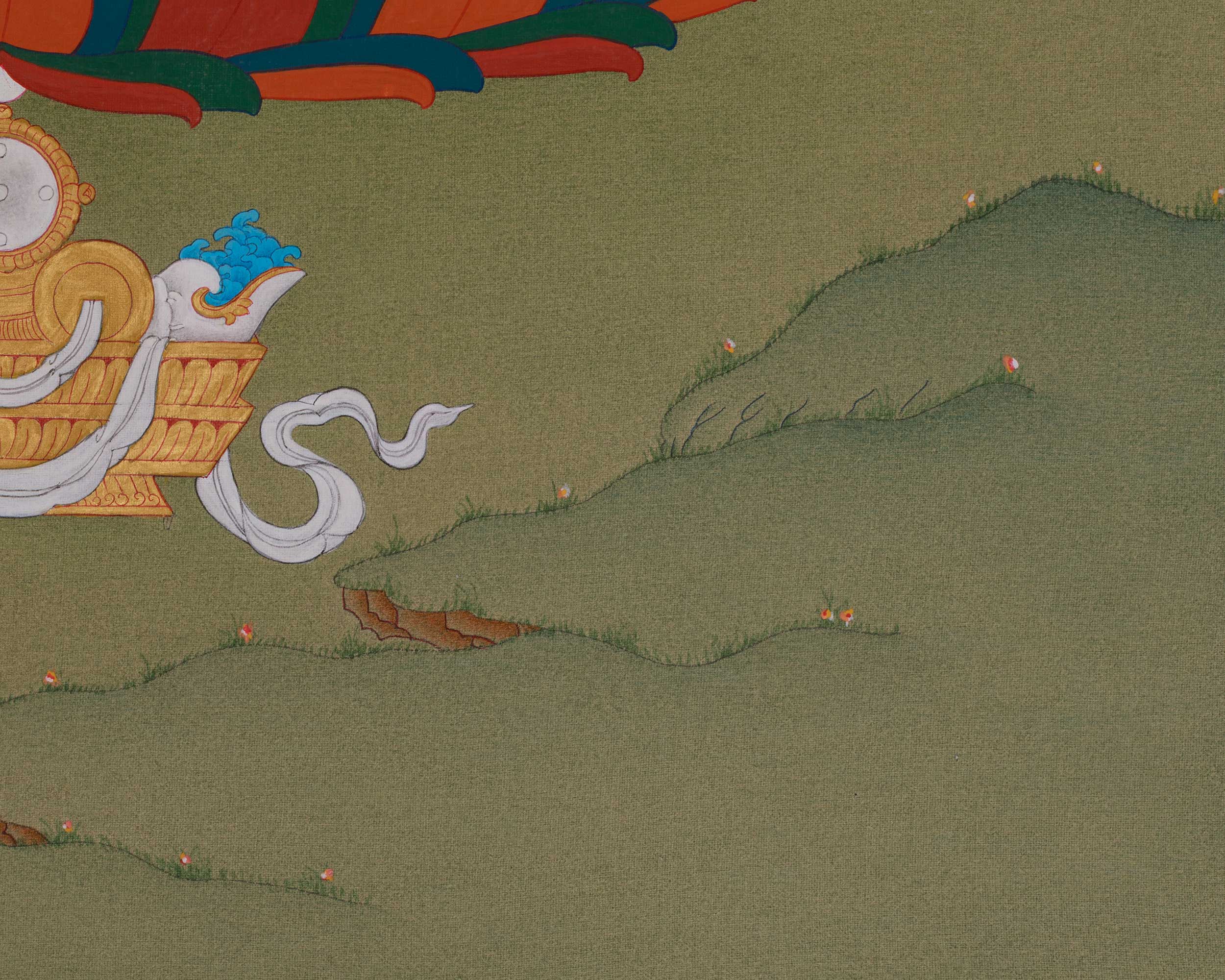 Spiritual Medicine Buddha Thangka | Healing Deity | Bhaishajyaguru Art