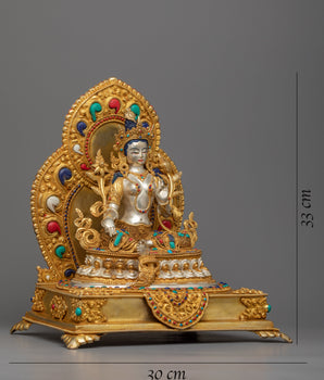 Female Buddha Goddess Green Tara Statue | Explore Spiritual Serenity