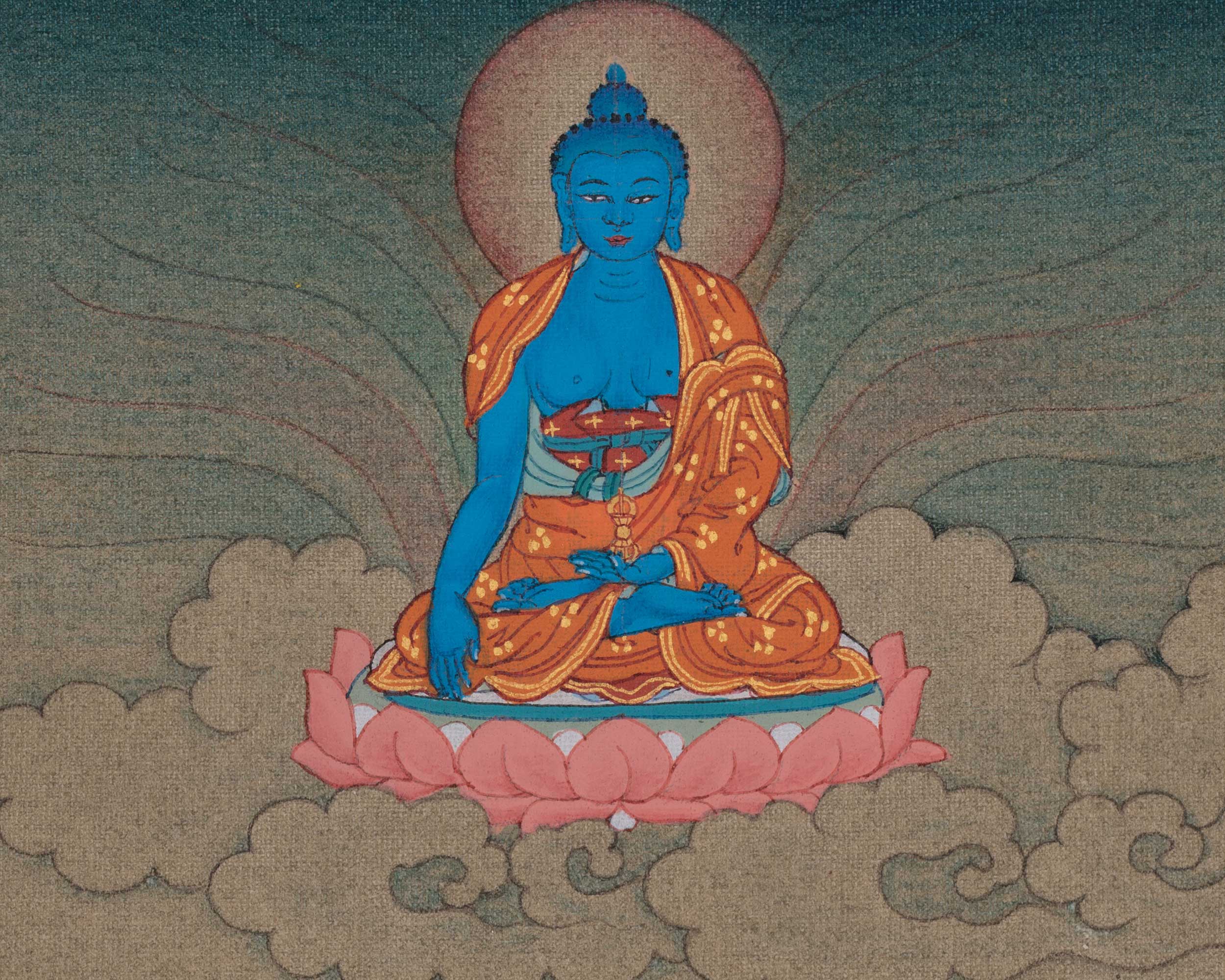 Manjushri Sword of Wisdom Thangka | Protector Deity