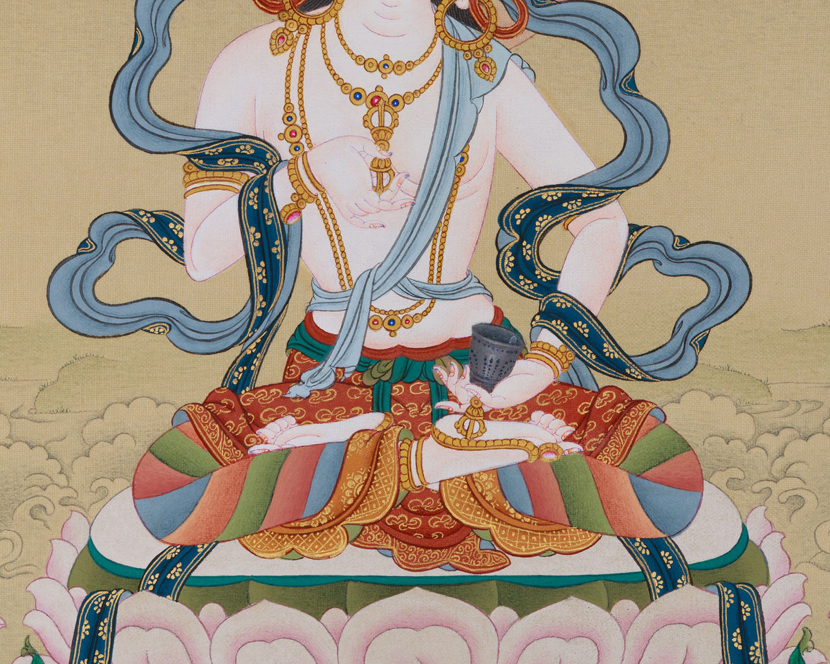 Vajrasattva Spiritual Thangka | The Embodiment of Purity