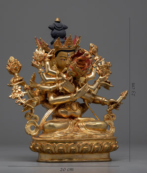 Guhyasamaja Akshobyarajra Statue | Handcrafted Buddhist Statue for Meditation