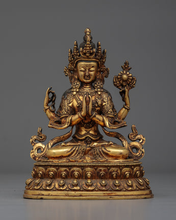 chenrezig-and antique handmade