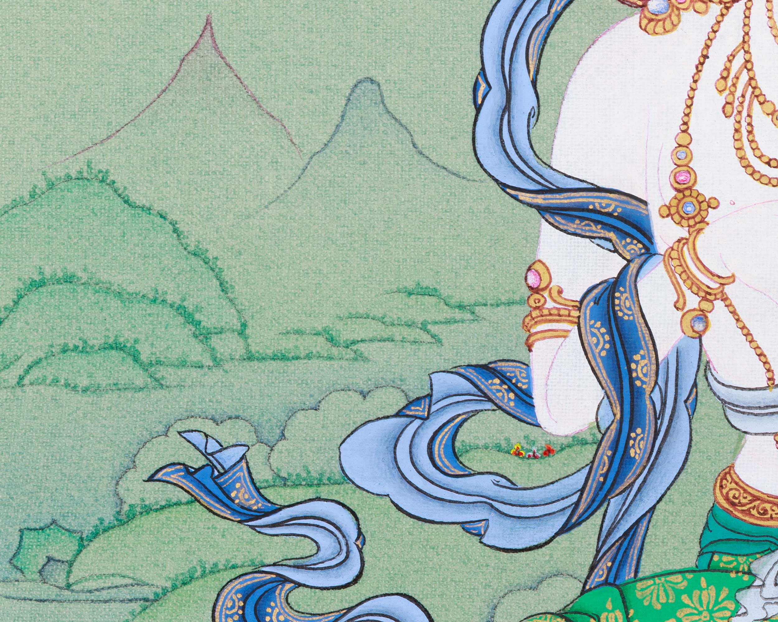 Bodhisattva Vajrasattva Artwork | Tibetan Buddha of Purification