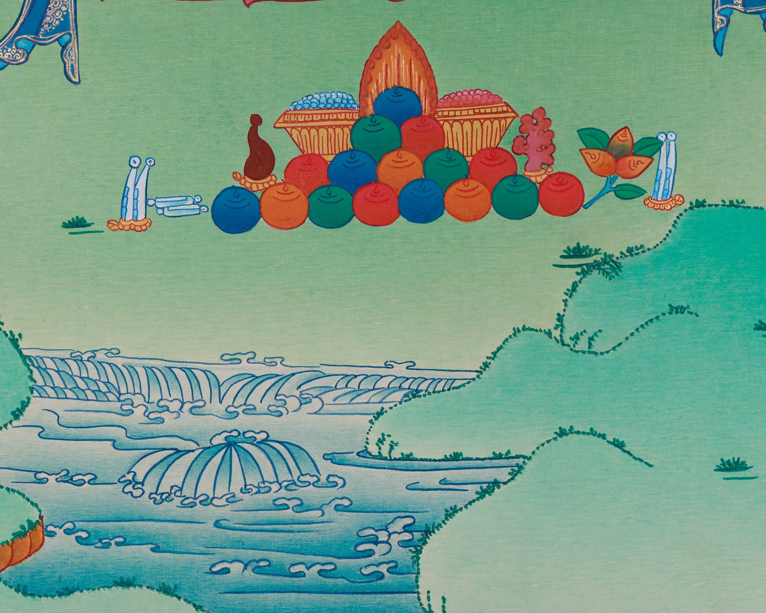 Authentic Tibetan Manjushri Thangka | Sacred Wisdom Bodhisattva Artwork