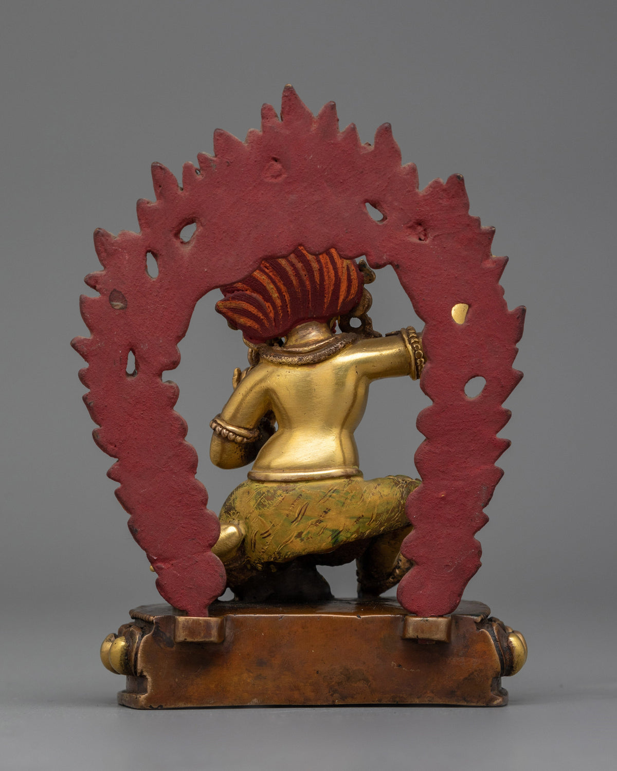 Small Vajrapani Figure | Hand-carved, wielder of the Thunderbolt