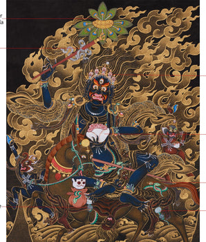 Wrathful Palden Lhamo Thangka | Tibetan Powerful Protector