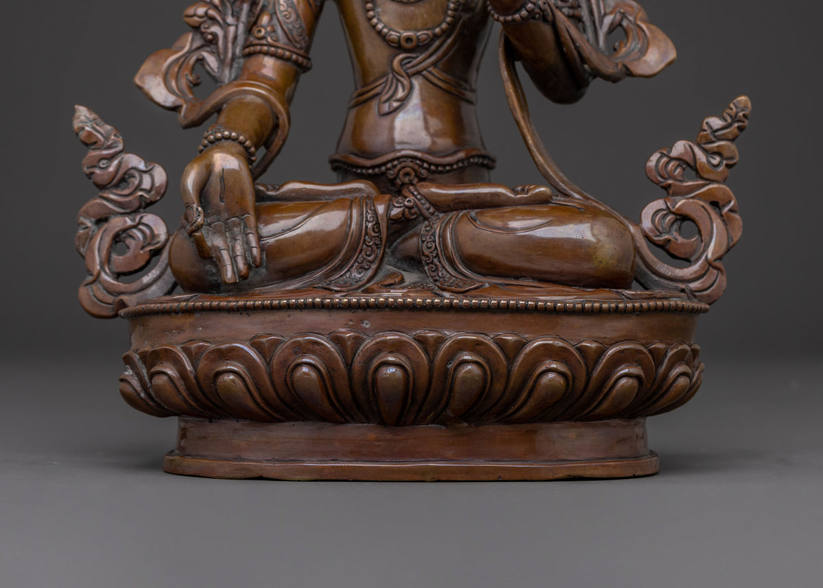 White Tara Spiritual Deity Statue | Embodiment of Compassion, Healing, and Longevity