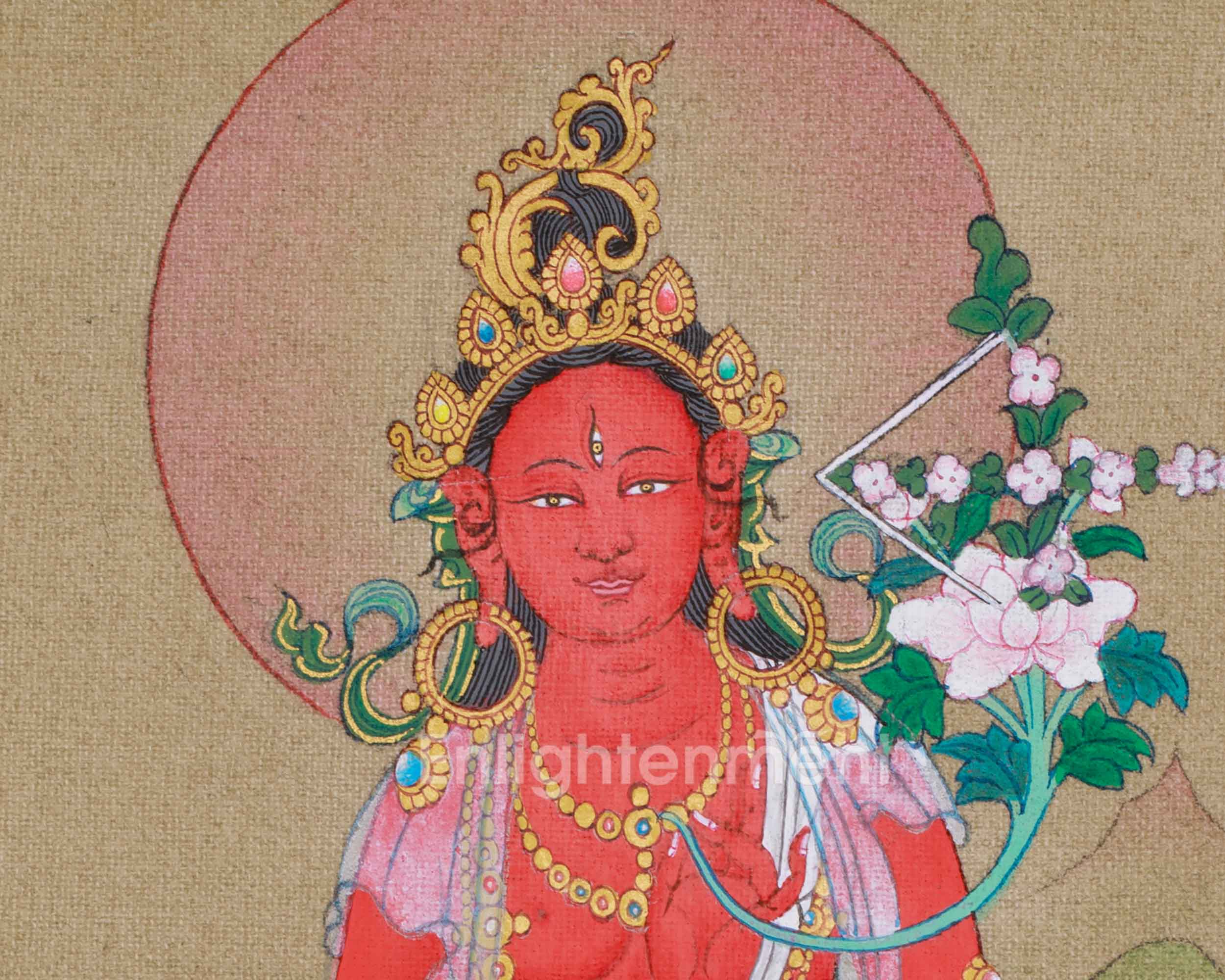 Tantric Red Tara Thangka | Goddess of Magnetism and Power