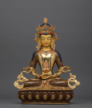 amitayus-gold gilded sculpture