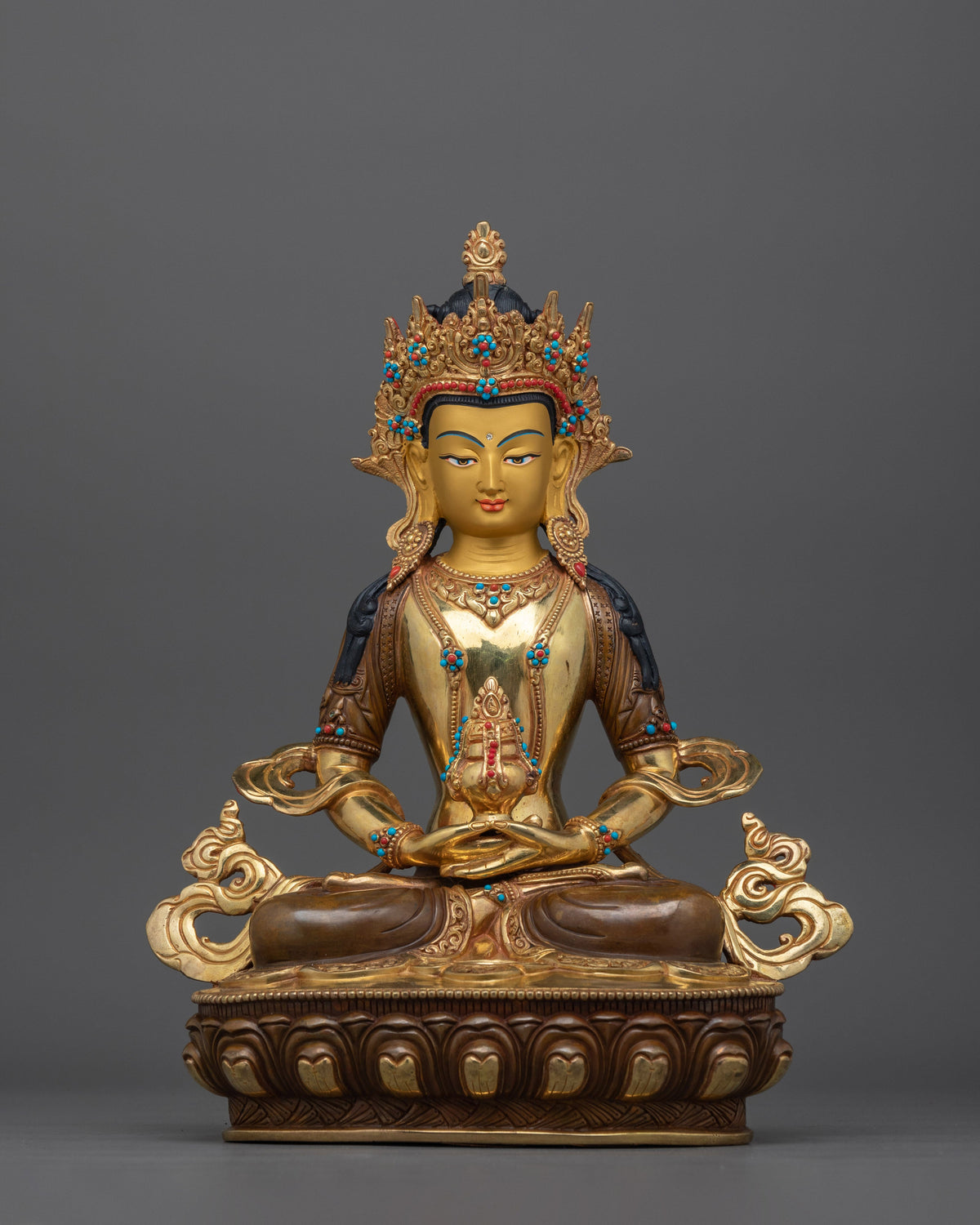 amitayus-gold gilded sculpture