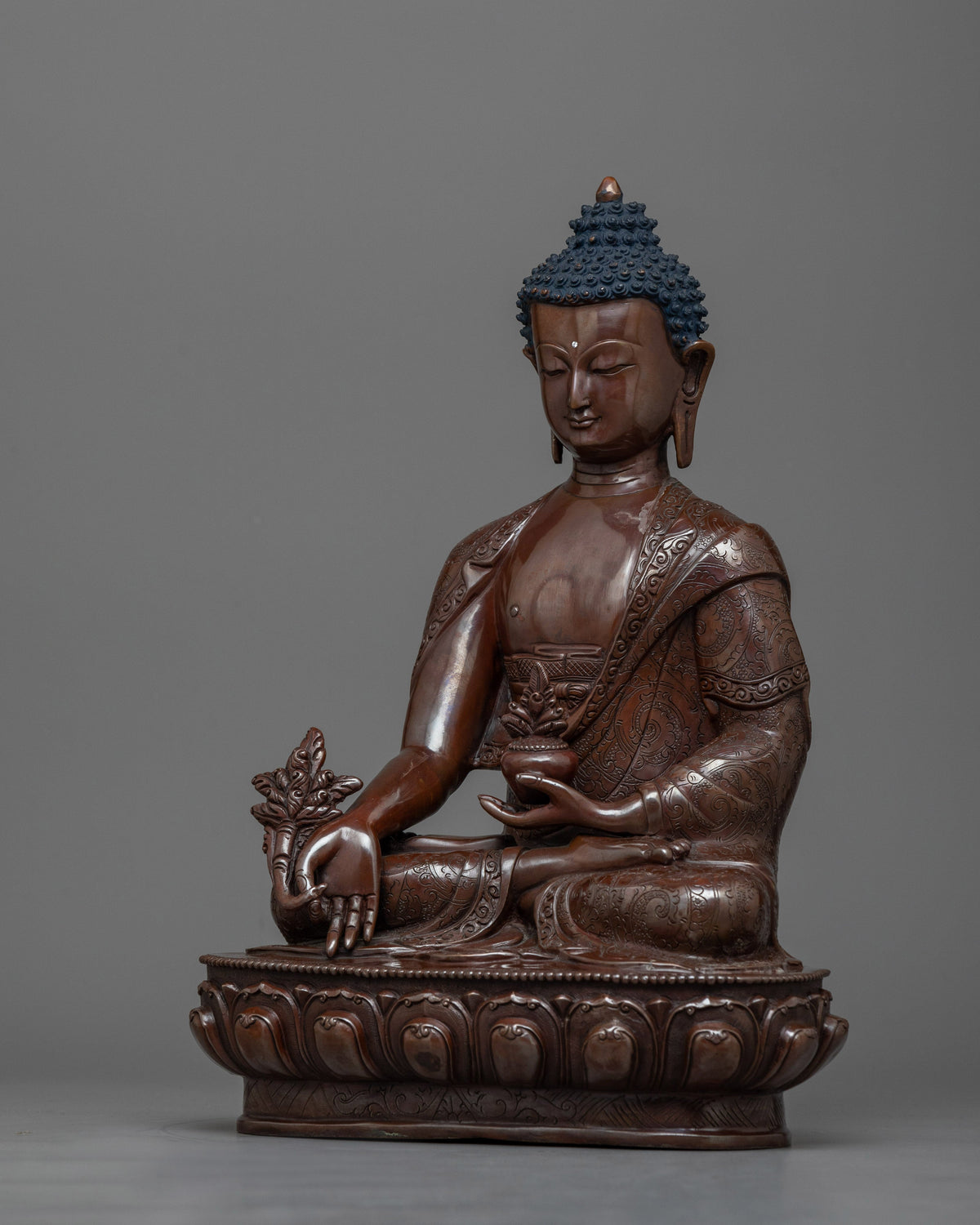 Medicine Buddha Copper Statue