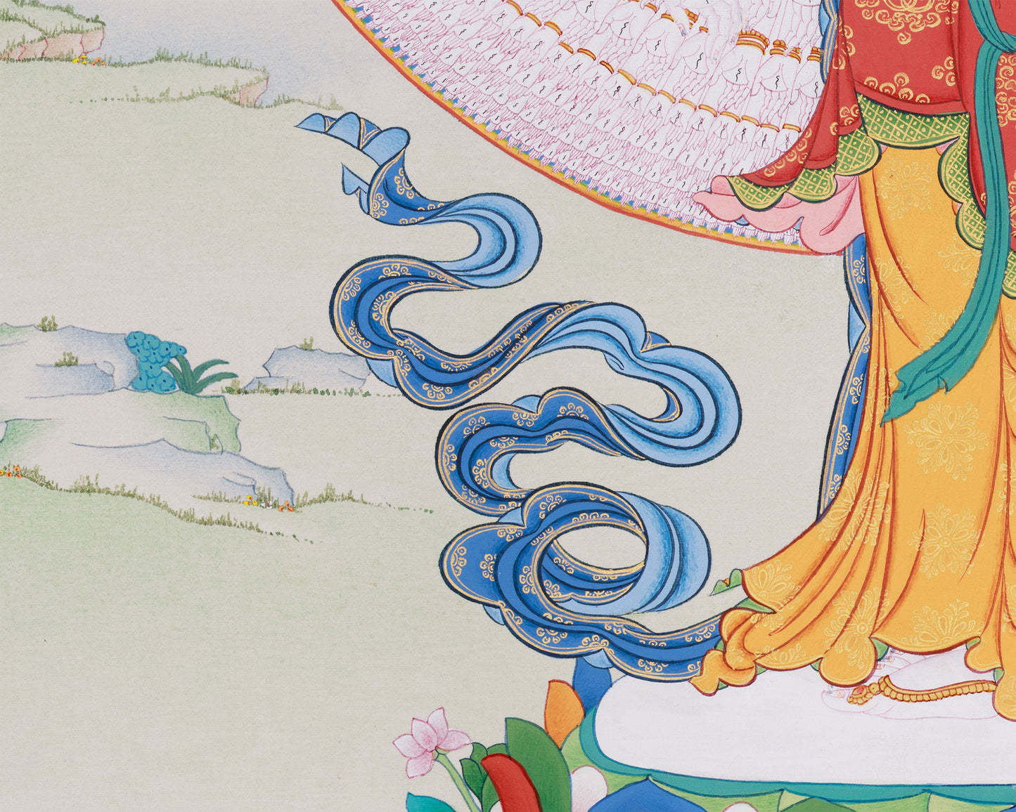 1000 Armed Chenrezig Bodhisattva Thangka | Divine Protection