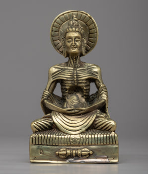 Handcrafted Fasting Buddha Statue 