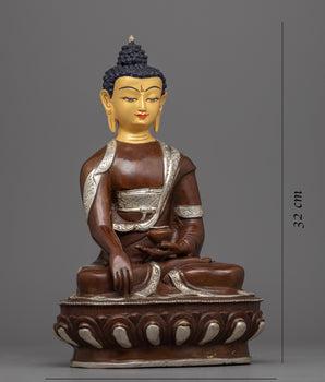 Buddha Shakyamuni Statue | Serenely Seated Buddha Statue Hand-Carved in Nepal