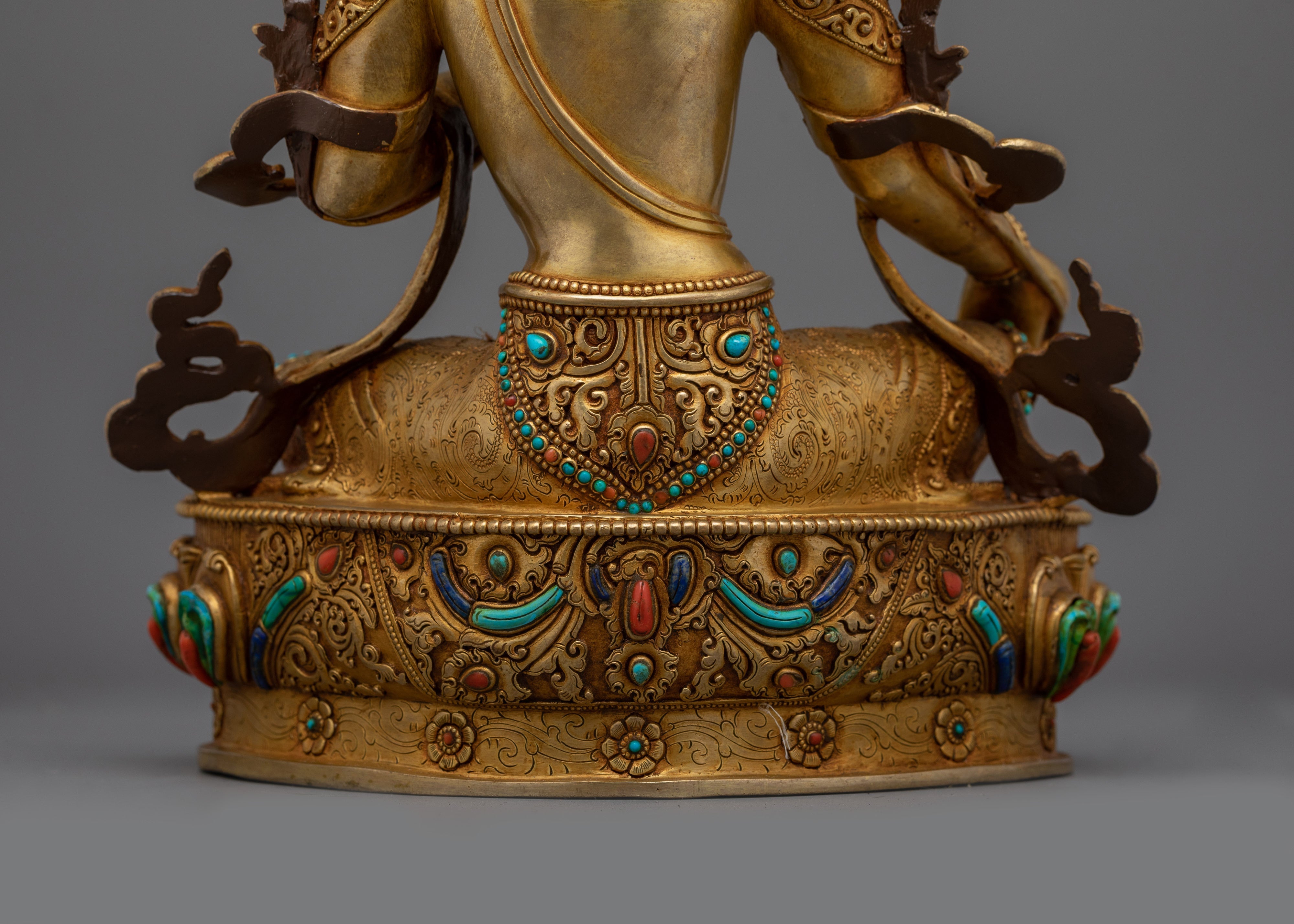 Tibetan Green Tara Sculpture | Handcrafted Icon of Compassion and Empowerment