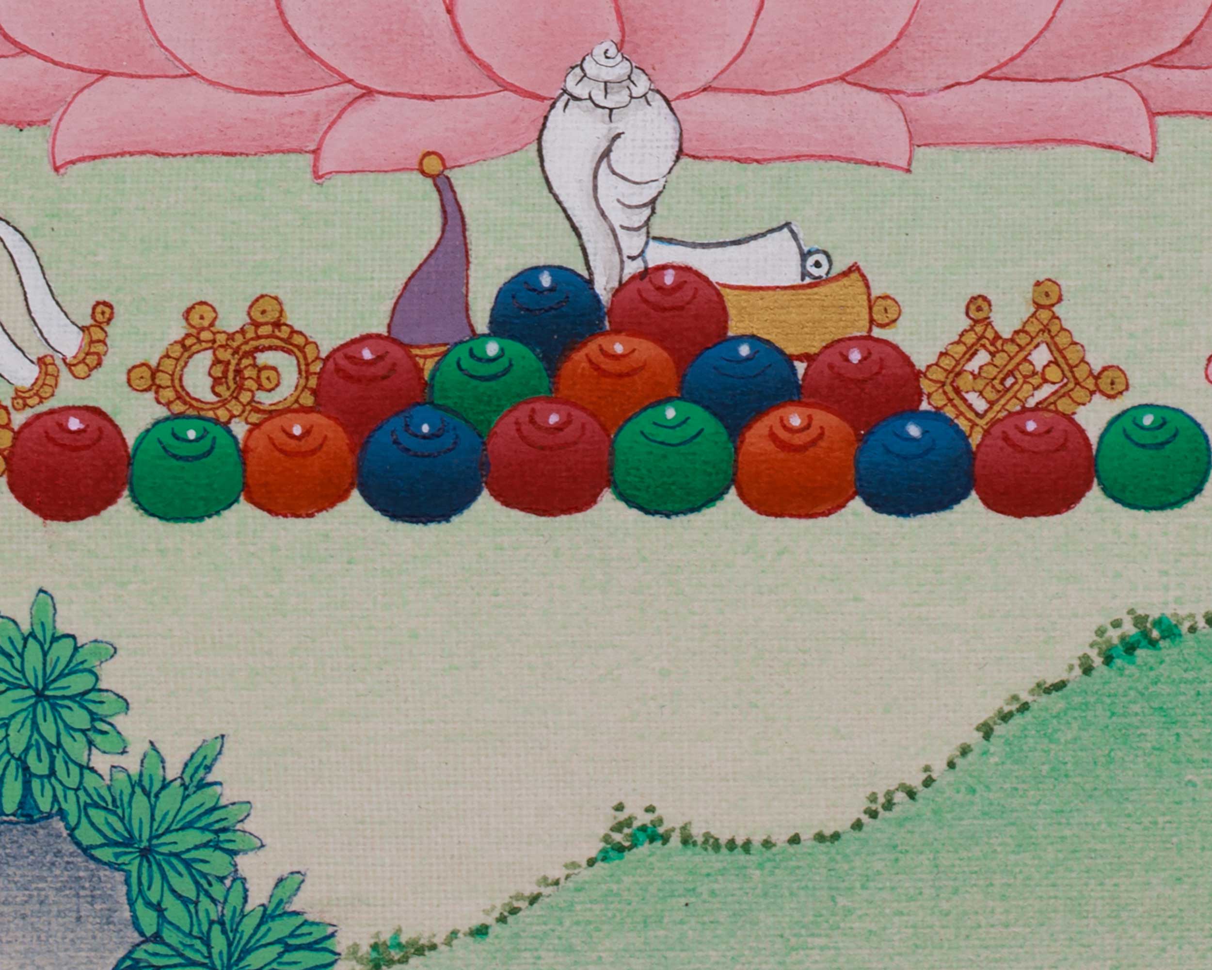 Peaceful Sita Tara Thangka | Compassion, Healing & Longevity Deity