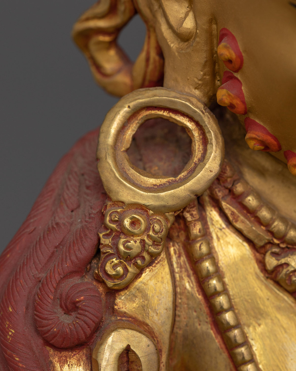 Handmade Dzambhala the Jewels Deity Statue | Embodiment of Wealth and Compassion