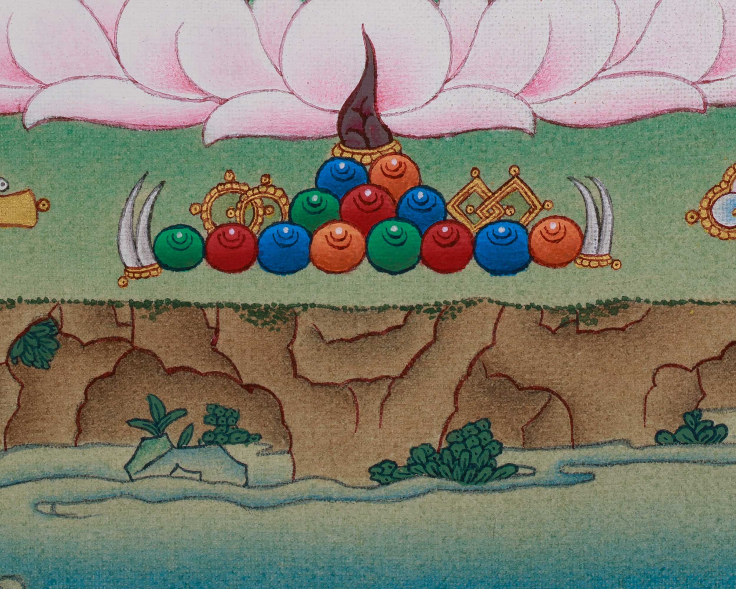 Chenrezig Sacred Art | Avalokiteshvara Thangka | Compassionate Deity