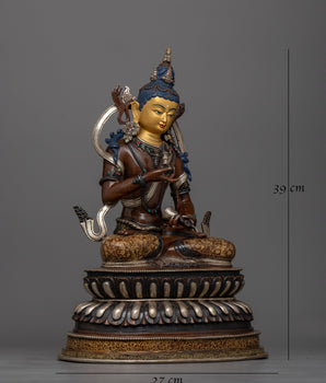 Vajrasattva Oxidized Statue | Embrace Purification and Clarity
