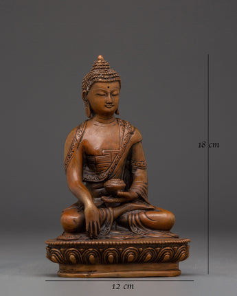 Meditation Shakyamuni Buddha Copper Statue 