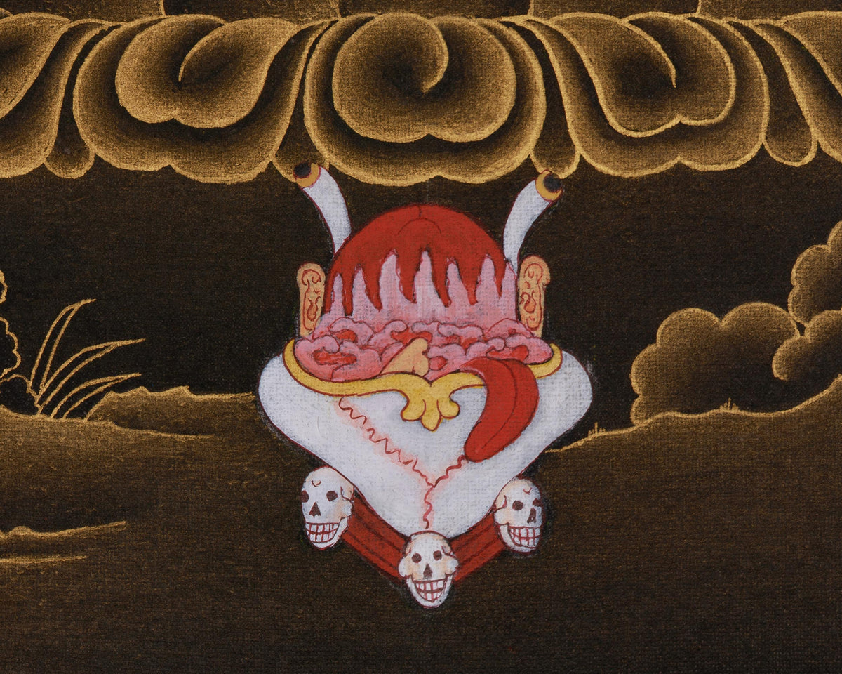 Wrathful Deity Vajrakilaya Thangka | Tibetan Tantric Deity | Fierce Compassion