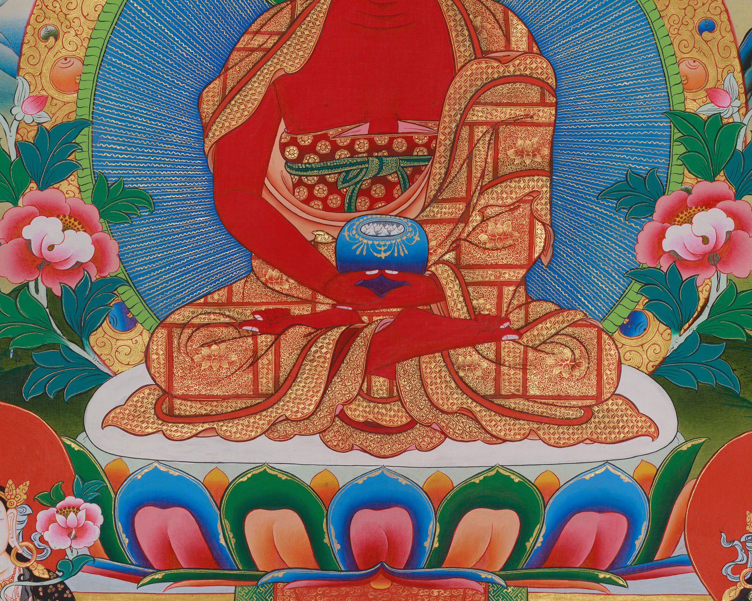 Buddhist Amitabha Buddha Thangka | Pure Land Buddhism