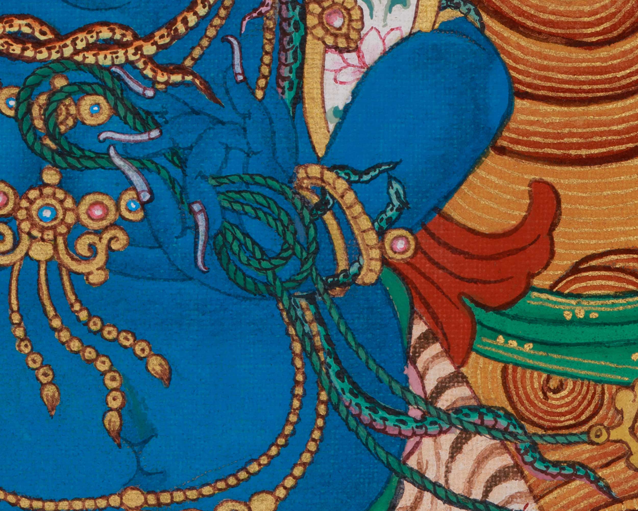 Tibetan Vajrapani Art | Holder of the Thunderbolt | Protector of The Buddha