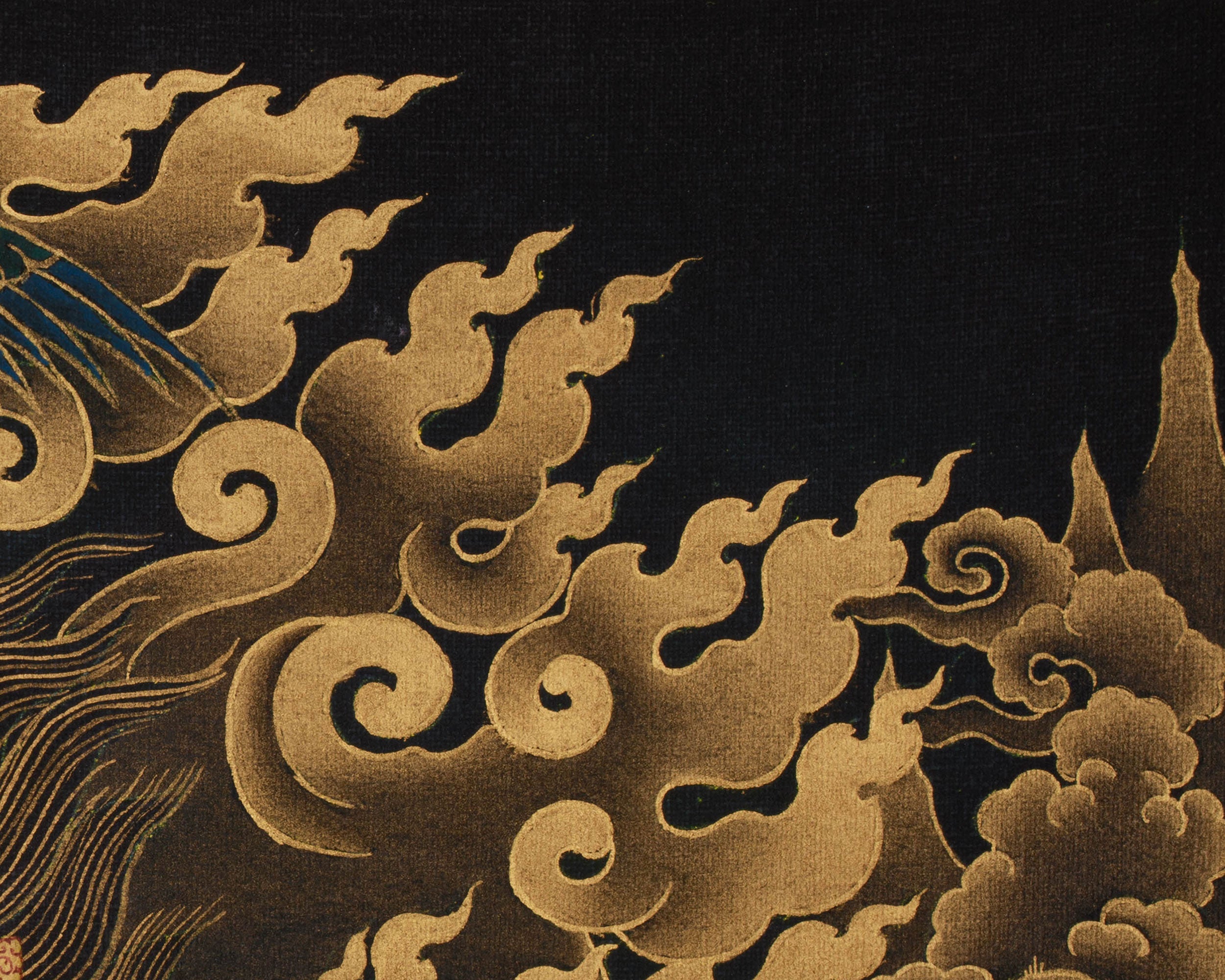 Wrathful Deity, Sakya Mahakala Thangka | Mahakala of Protection and Power