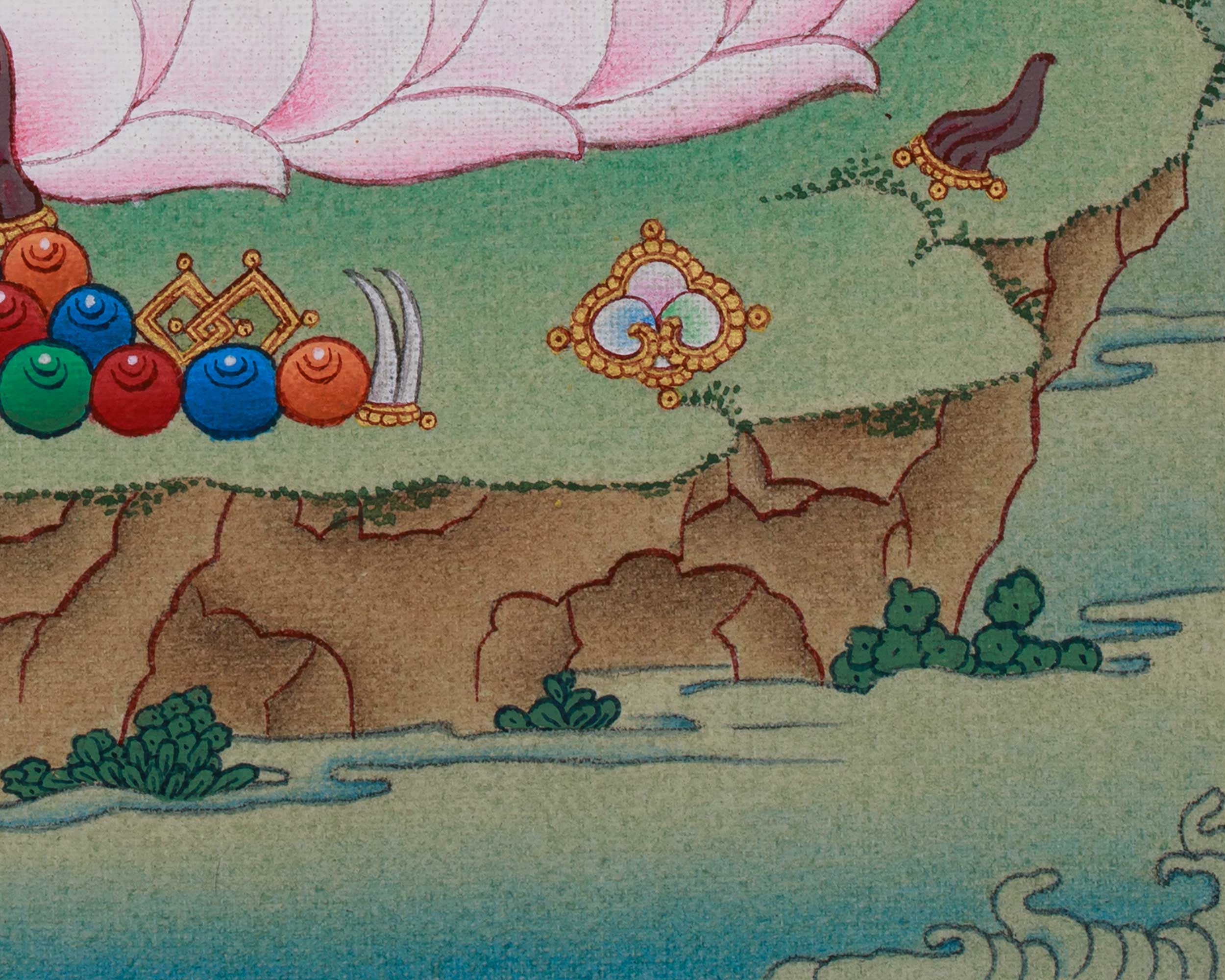 Chenrezig Sacred Art | Avalokiteshvara Thangka | Compassionate Deity