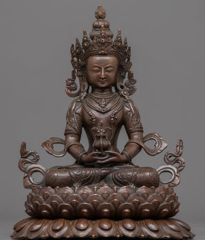 lord of boundless light buddhist statue 