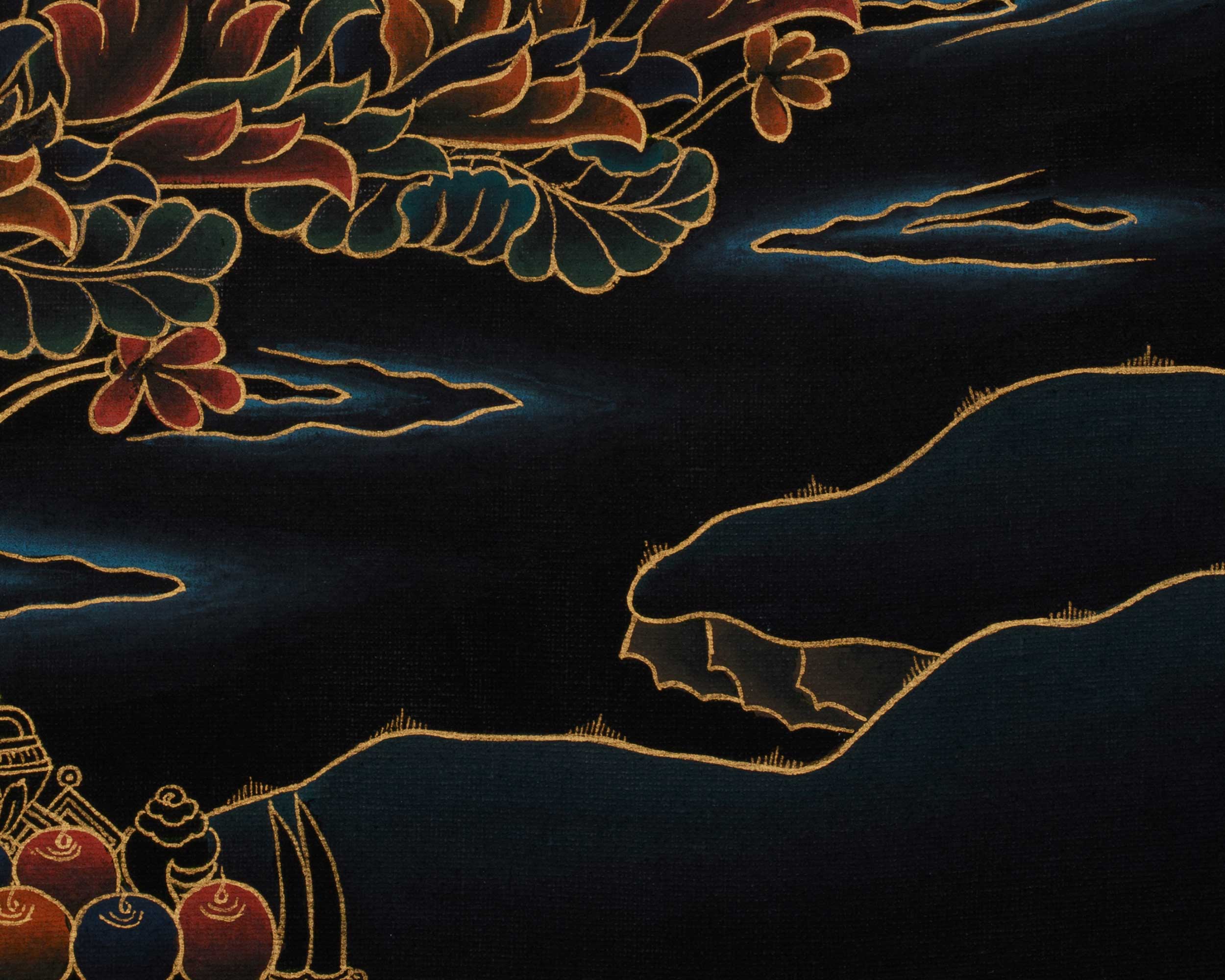 Guru Rinpoche Meditation Art | Tibetan Buddhist Master | Profound Wisdom Deity