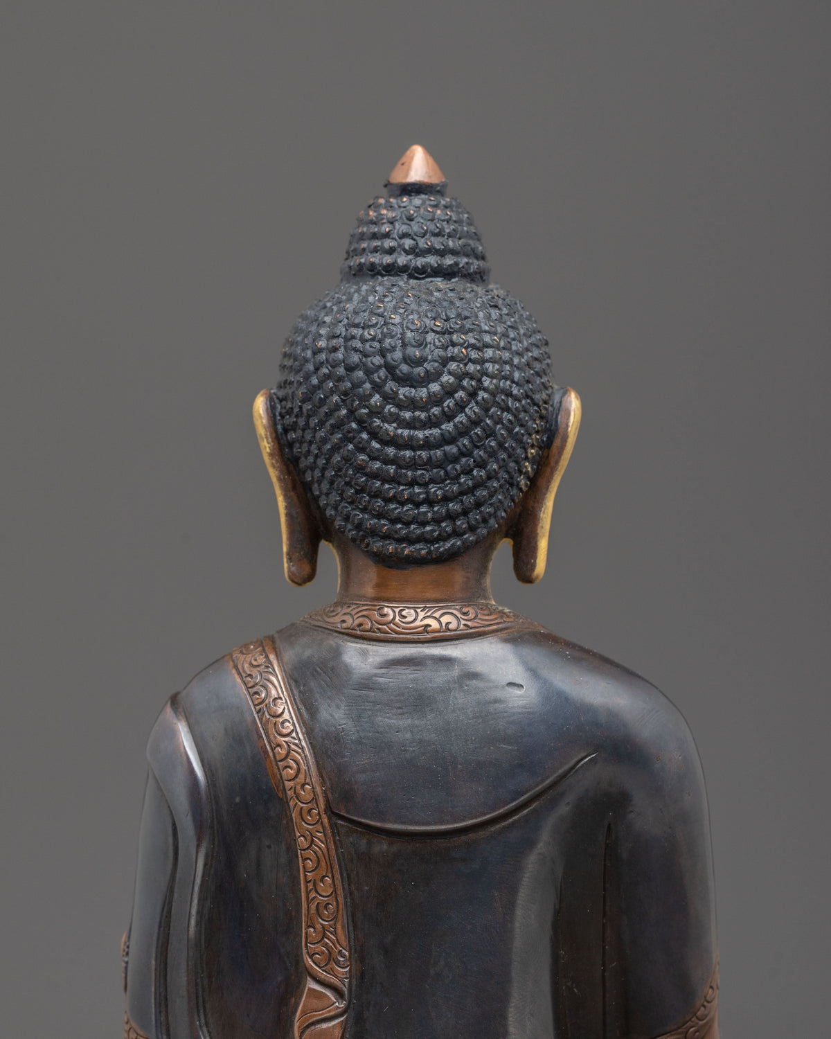 Pure Land Buddha Amitabha Statue | 24K Gold Gilded Buddhist Sculpture