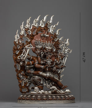 Hayagriva Silver Plated Statue 