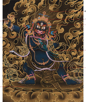 Thangka of Vajrapani | The Fierce Bodhisattva of Protection
