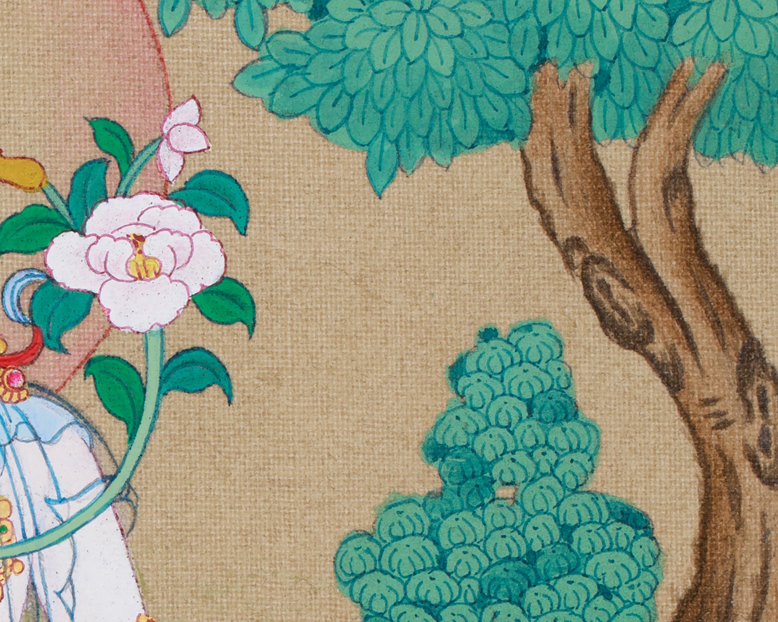Traditional Thangka of Seven Eye White Tara | Goddess of Healing