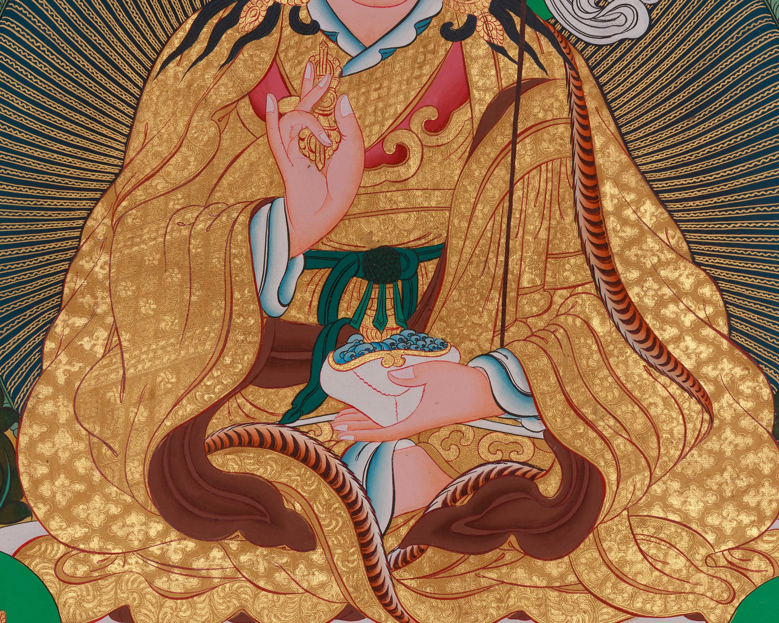 Tibetan deity Guru Rinpoche Thangka | Padmasambhava Thangka