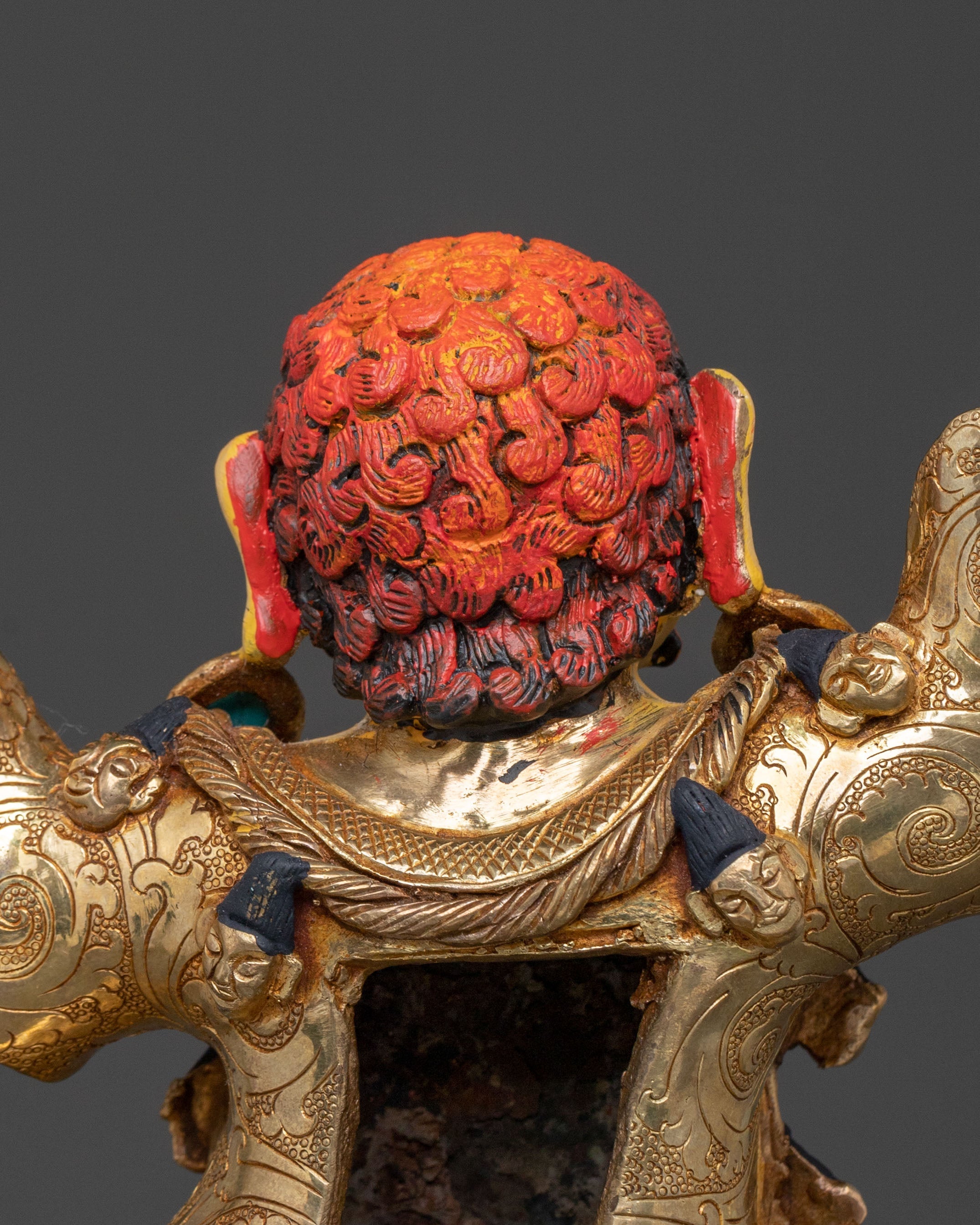 Spiritual Dorje Drollo Vajra Protector Statue | Tibetan Buddhist Sculpture