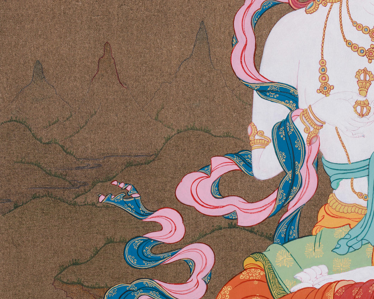 Tibetan Dorje Sempa Painting | Buddha of Purification | Cleansing of Negative Karma