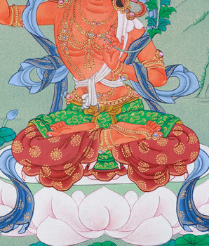 Vajrayana Deity Manjushri Thangka | Bodhisattva of Wisdom