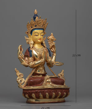Chenrezig Lord of Kindness Statue | Symbol of Compassion and Mercy