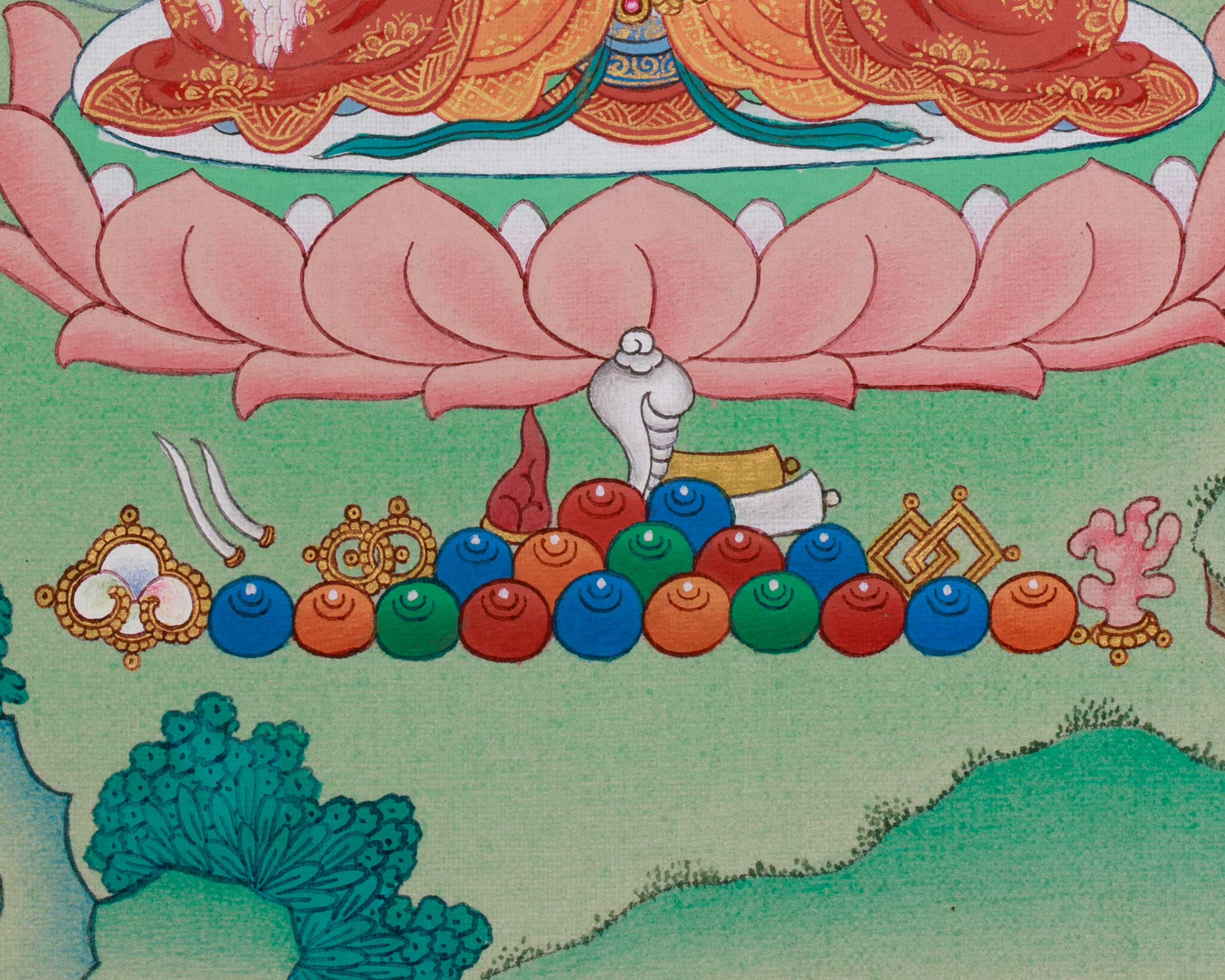White Tara Healing Thangka | Seven-Eyed Tara | Sita Tara | Vajrayana Deity